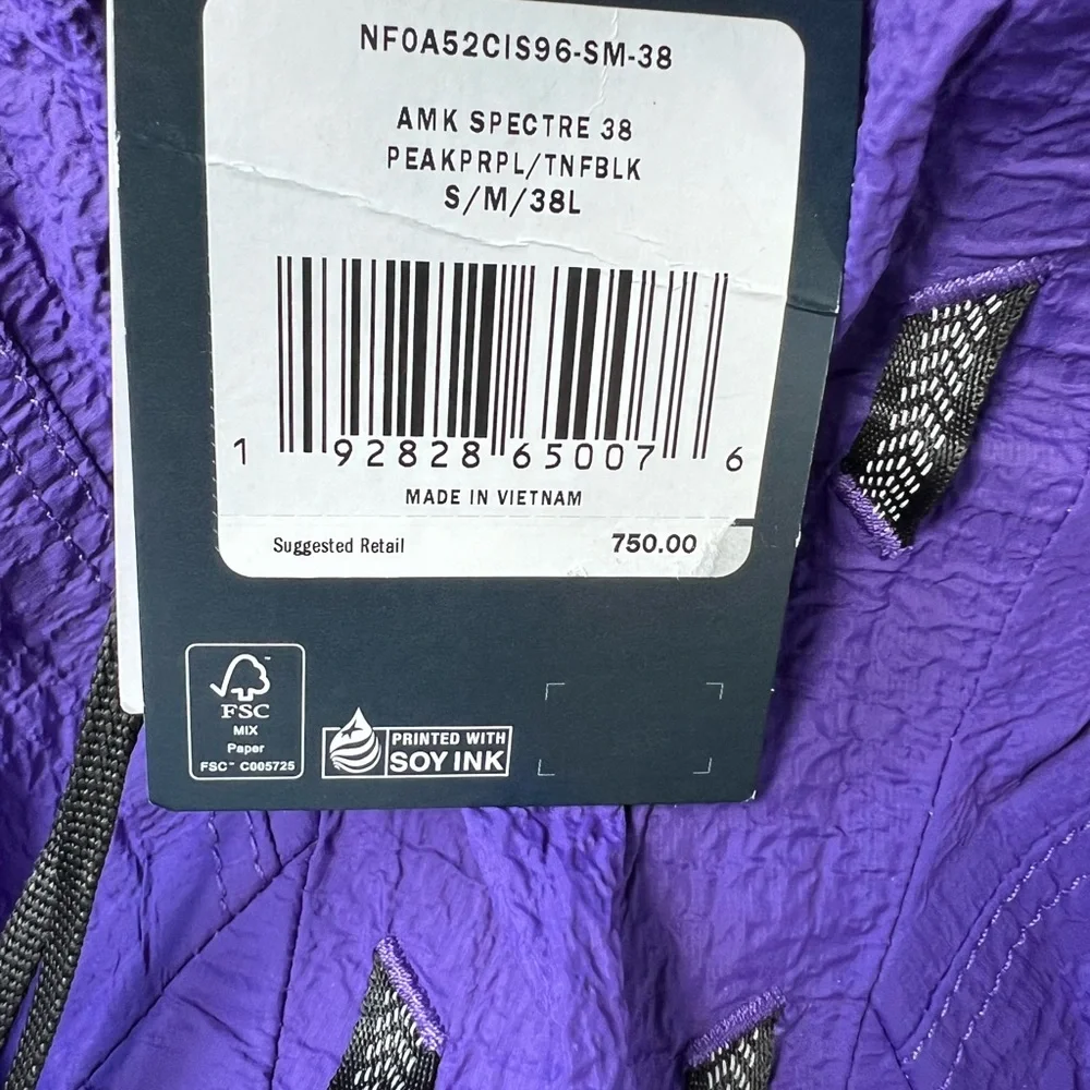 THE NORTH FACE NWT AMK Spectre Backpack 38 L - Unisex Advanced Mountain Kit